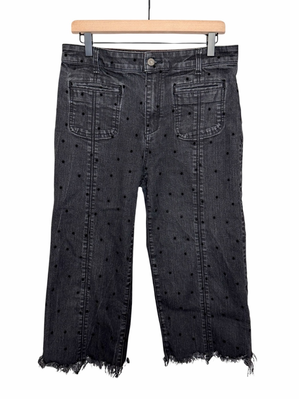 Anthropologie Pilcro High-Rise Cropped Wide-Leg Jeans - Size 29